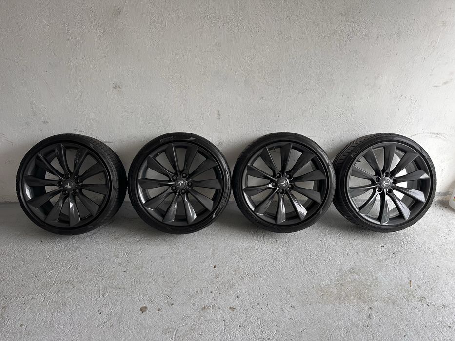 Koła Tesla Model S Turbine 8,5J 9J 5x120 21” Oryginalne super stan !!!