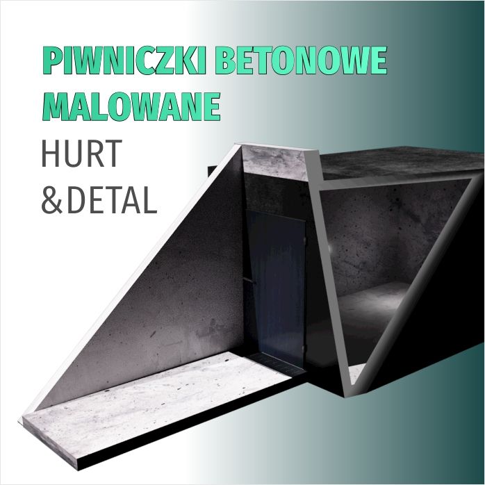 Piwniczka ogrodowa ziemianka betonowa Piwnica Kanał Betonowy gotowy