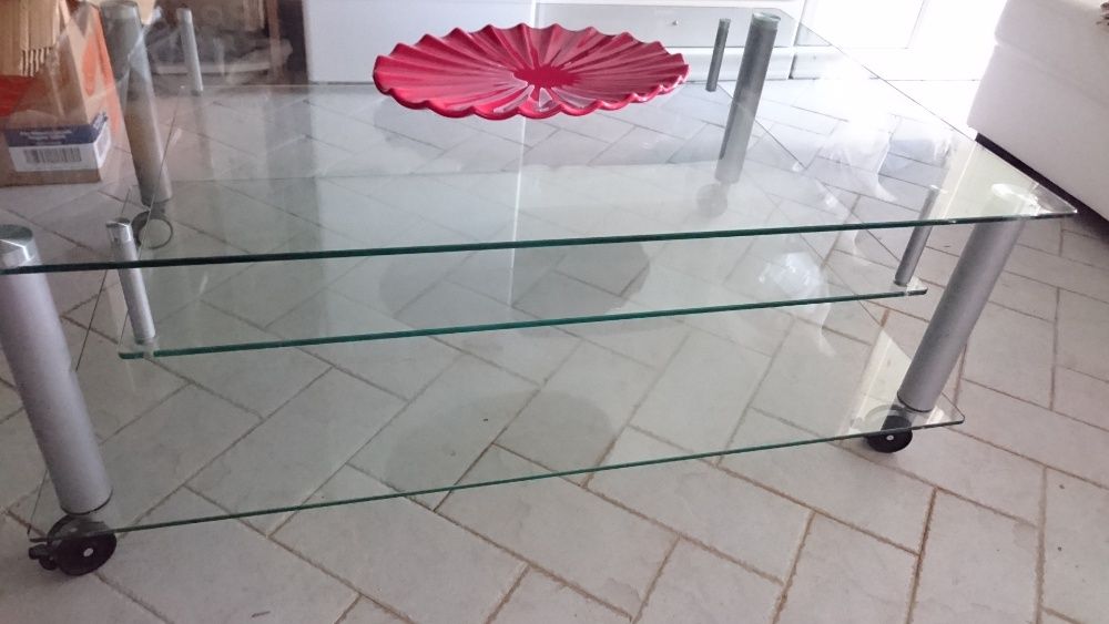 Mesa de Centro em vidro