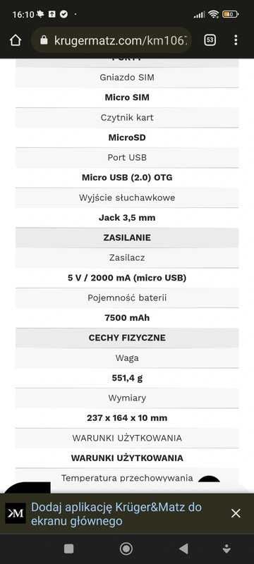 Tablet EAGLE 1067