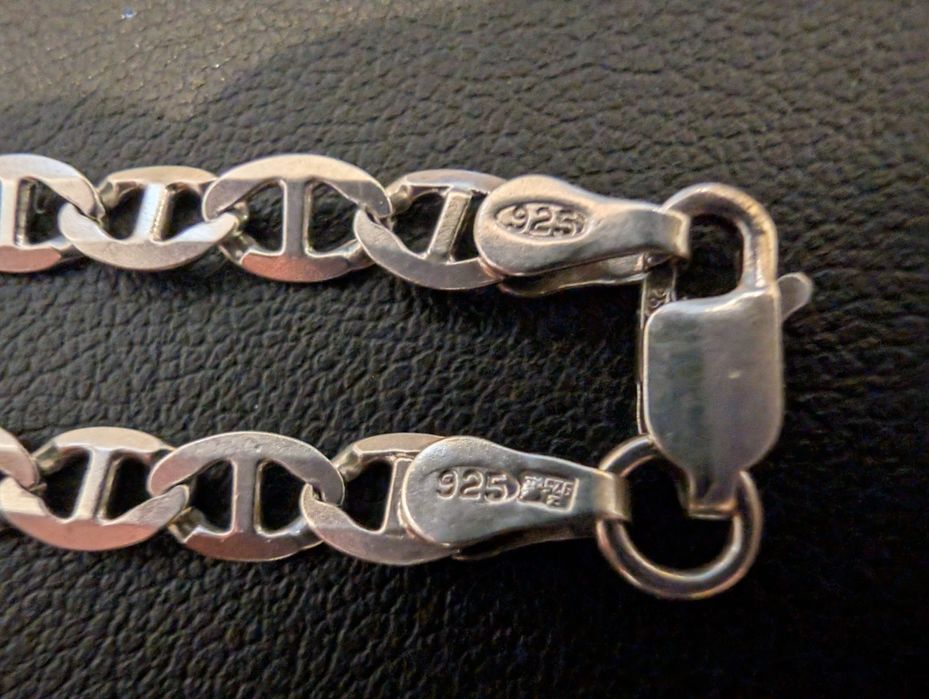 Srebrny łańcuszek splot Gucci srebro 925 stan jak nowy