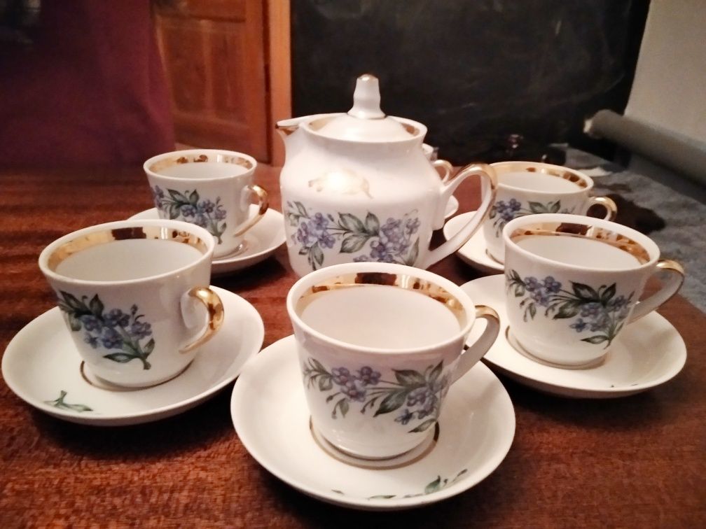 Сервиз чайный кофейный СССР Саксония,  Япония, чашки блюдца