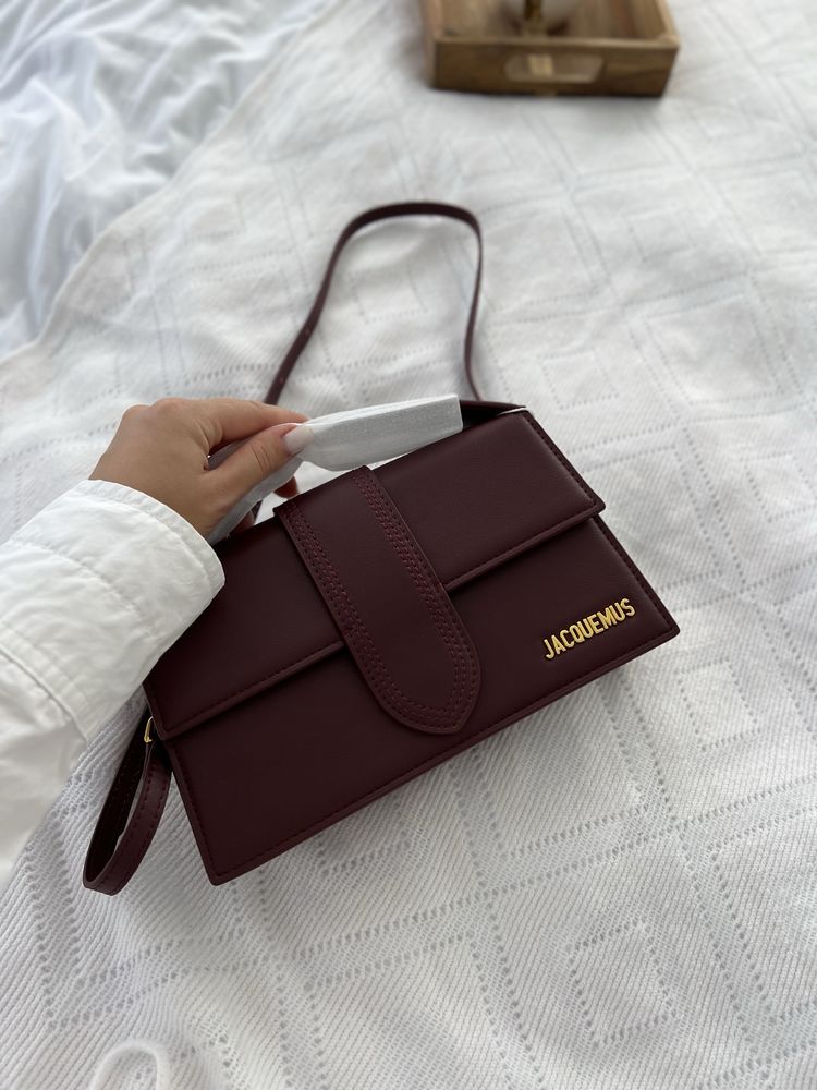 Сумка Jacquemus Le Grand Bambino шкіра | бургунді