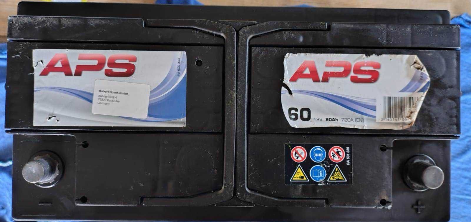 Akumulator samochodowy APS 90 Ah, 720 A, 85% sprawności