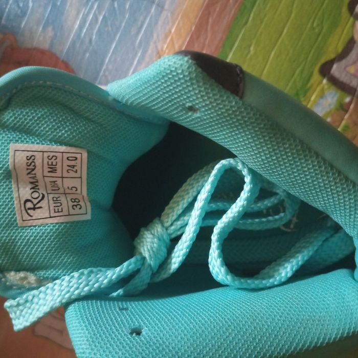 Снікерси бірюзово-сірі