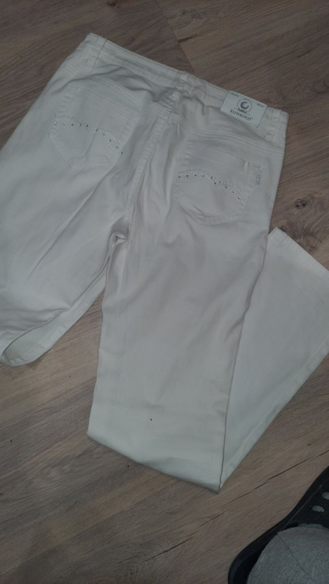 Białe spodnie SUNBIRD