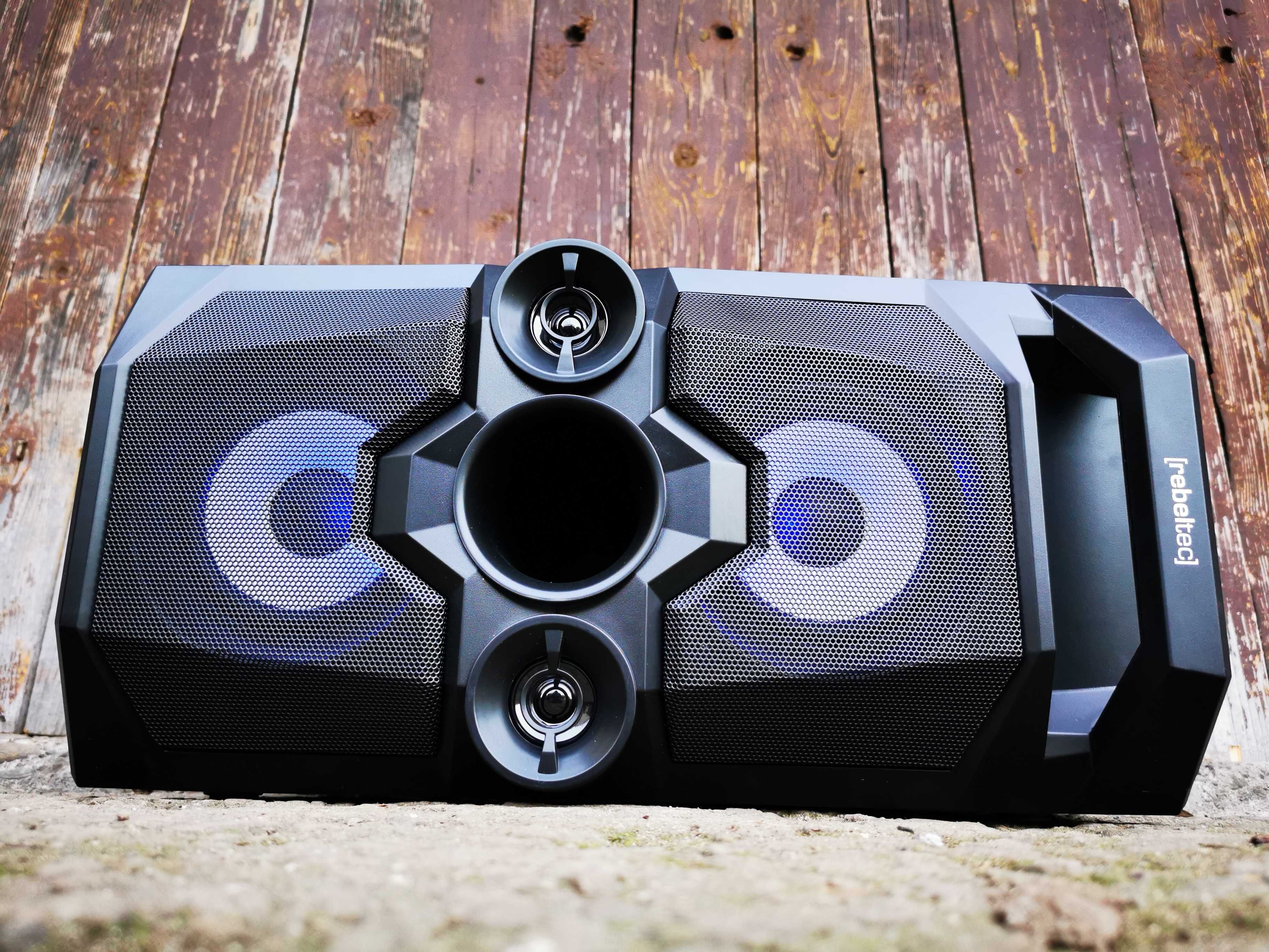 BOOMBOX Radio Wieża Kolumna Nagłośnieniowa SUBWOOFER Głośnik BLUETOOTH