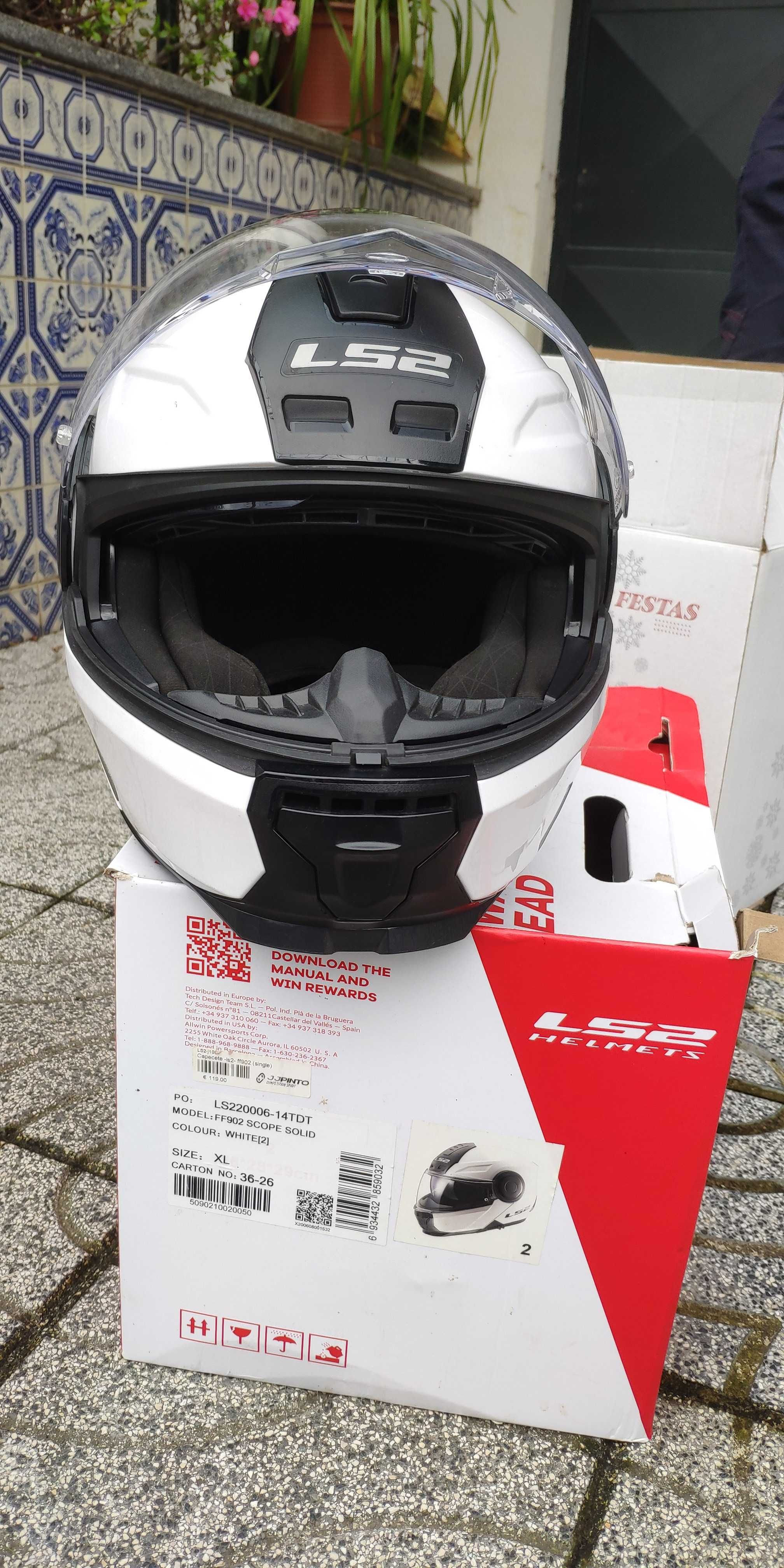 Capacetes LS2 (XL e XXL) viseira dupla (anti-embaciamento) - 100€/cada