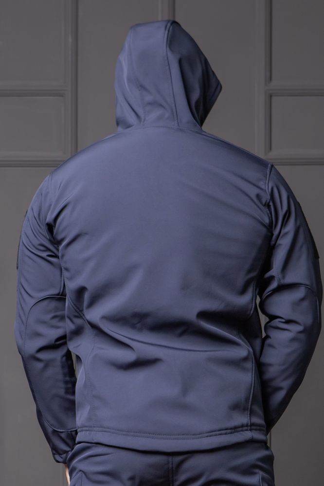 Тактична куртка Softshell  (380г/м2) темно-синя ДСНС