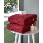 Махровые простыни Tivolyo Home Elips bordo