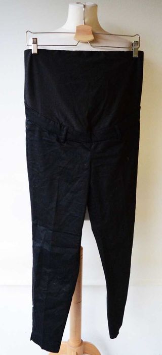 Spodnie H&M Mama Czarne L 40 Eleganckie Pracy