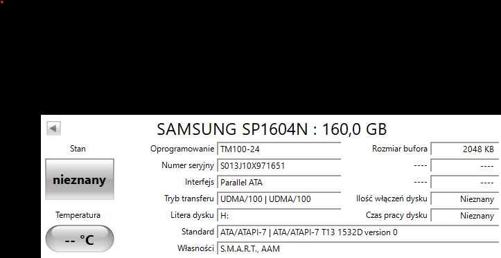 Dysk HDD Samsung 160GB SP1604N
