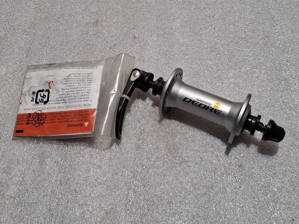 2) Piasta Rowerowa Shimano Deore HB-M590 Przednia 32otw Szybkozamykacz