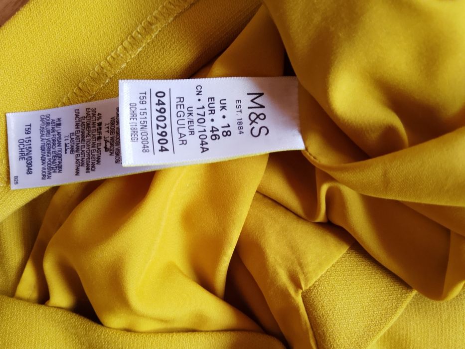 Muszdardowa sukienka