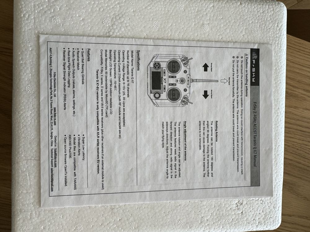 Aparatura FrSky Taranis Q X7