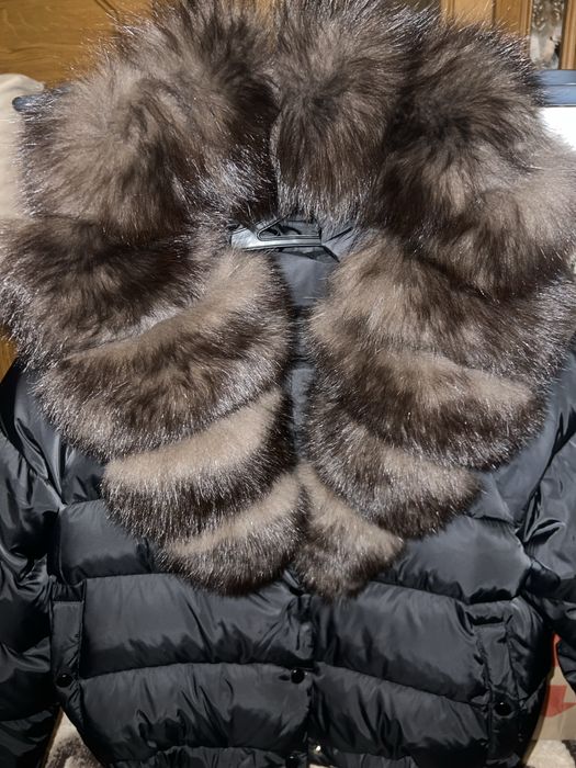 Куртка бомбер з натуральним хутром