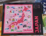 Puzzle 500 mapa Japonii