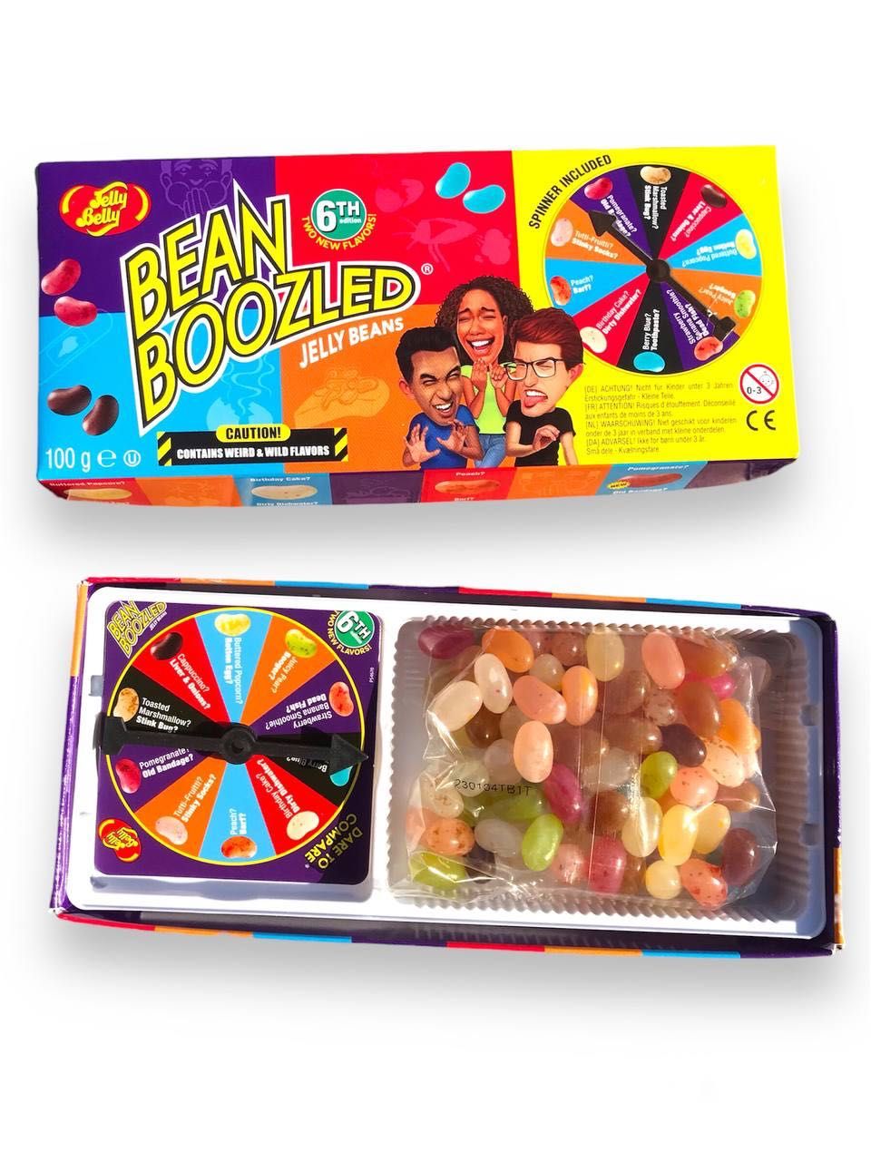 Jelly belly Цукерки Bean Boozled Бін Бузлд + ГРА РУЛЕТКА 100 г