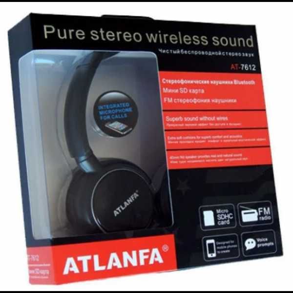 Навушники бездротові Bluetooth Atlanfa AT-7612