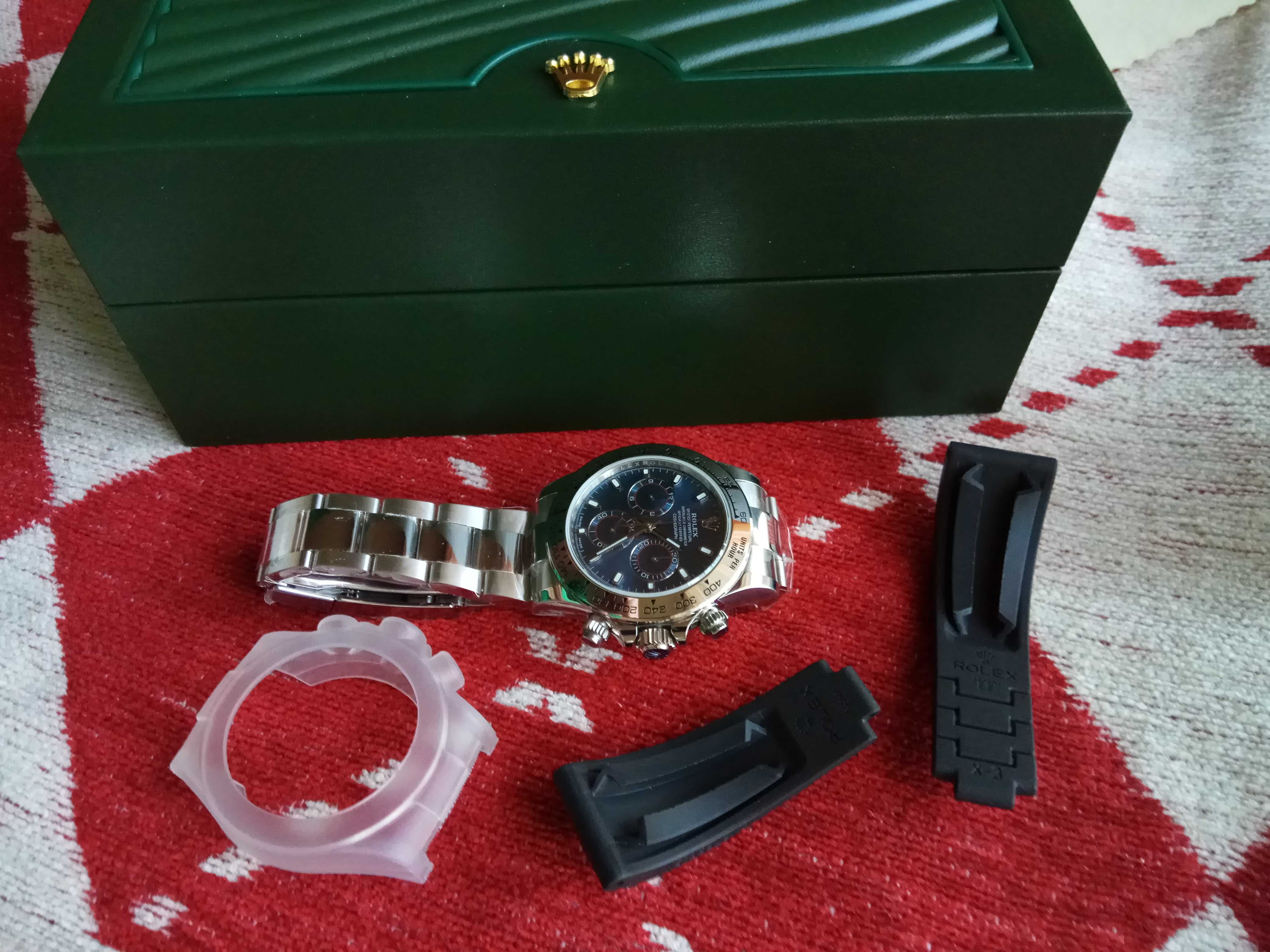 Rolex Cosmograph Daytona 40mm White Gold 116509-0071 синий циферблат