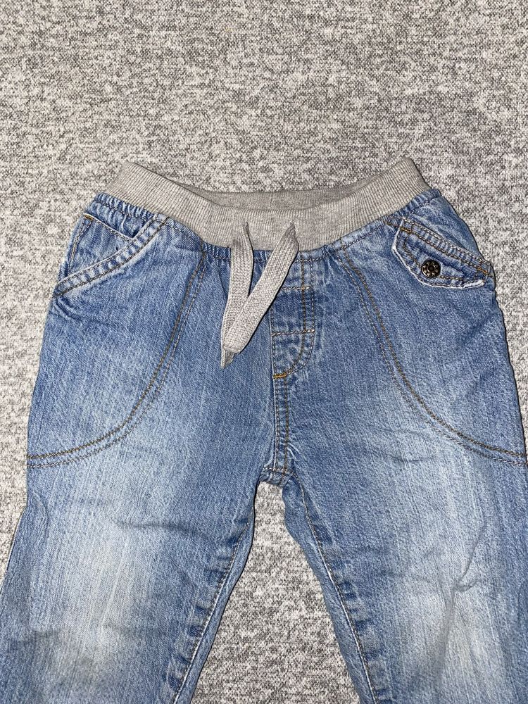 Утепленные штаны для мальчика 92 см ( 18-24 мес).  Утепленные джинсы