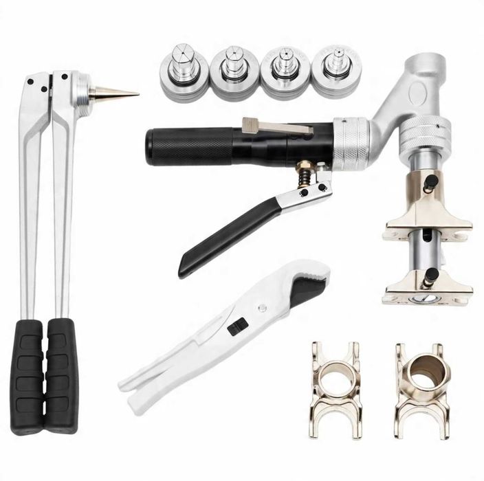 Hydrauliczna zaciskarka REHAU 16–32 mm + ekspander + zestaw