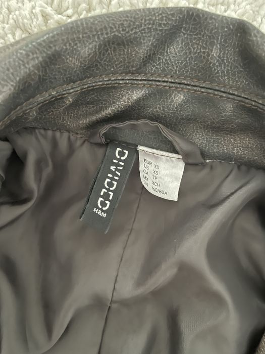 Kurtka bomberka brązowa postarzana H&M XS/34