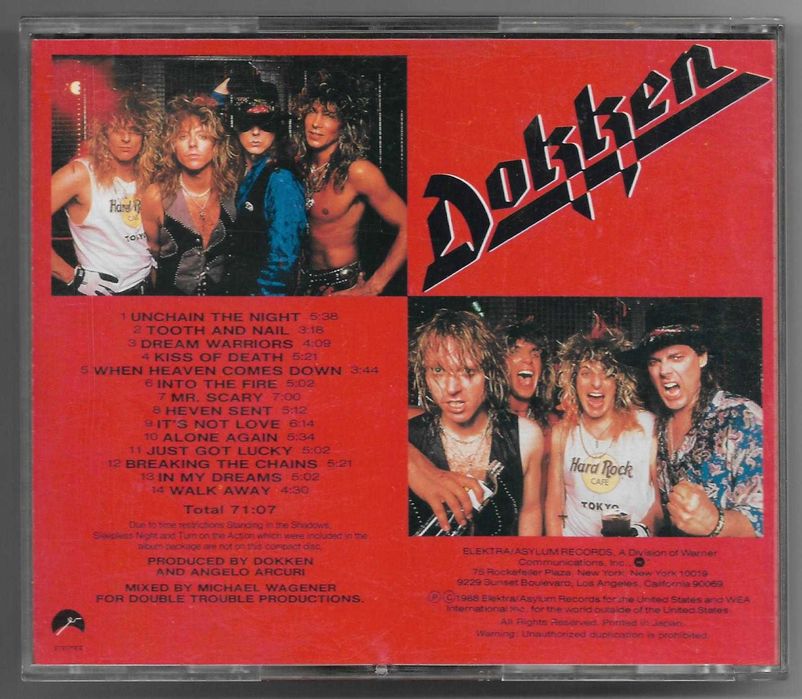 Dokken – Beast From The East - CD JAPAN