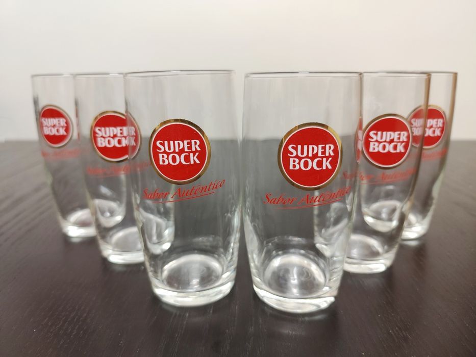 Lote de 6 Copos Super Bock (Novos - 20 cl)