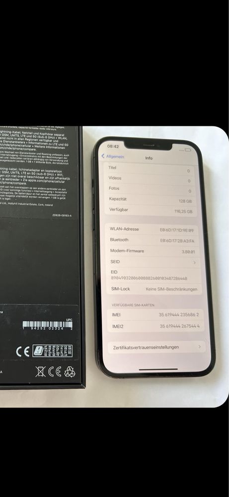 Iphone 12 PRO MAX 128 GB pacific blie pacyficzny