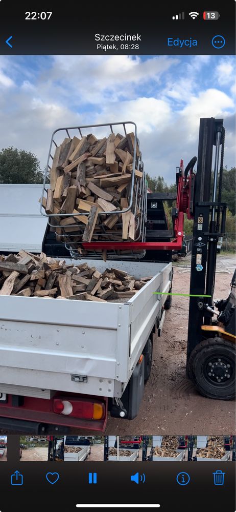 Drewno bukowe BUK SUCHE 15% wilgotności opałowe do kominka drzewo