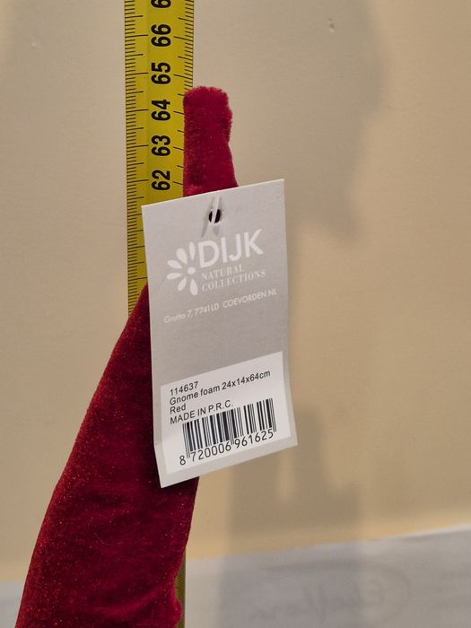 Krasnal gnom z prezentem 64 cm!