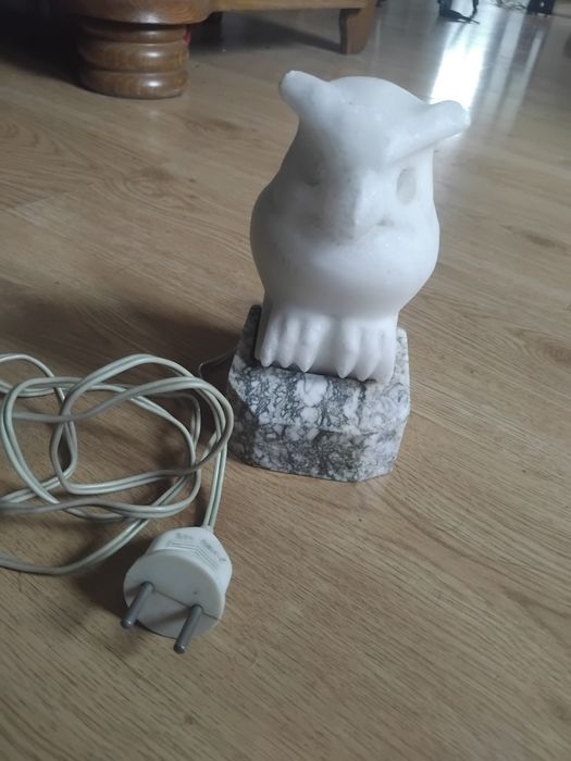 вінтажний мраморний нічник "Сова"