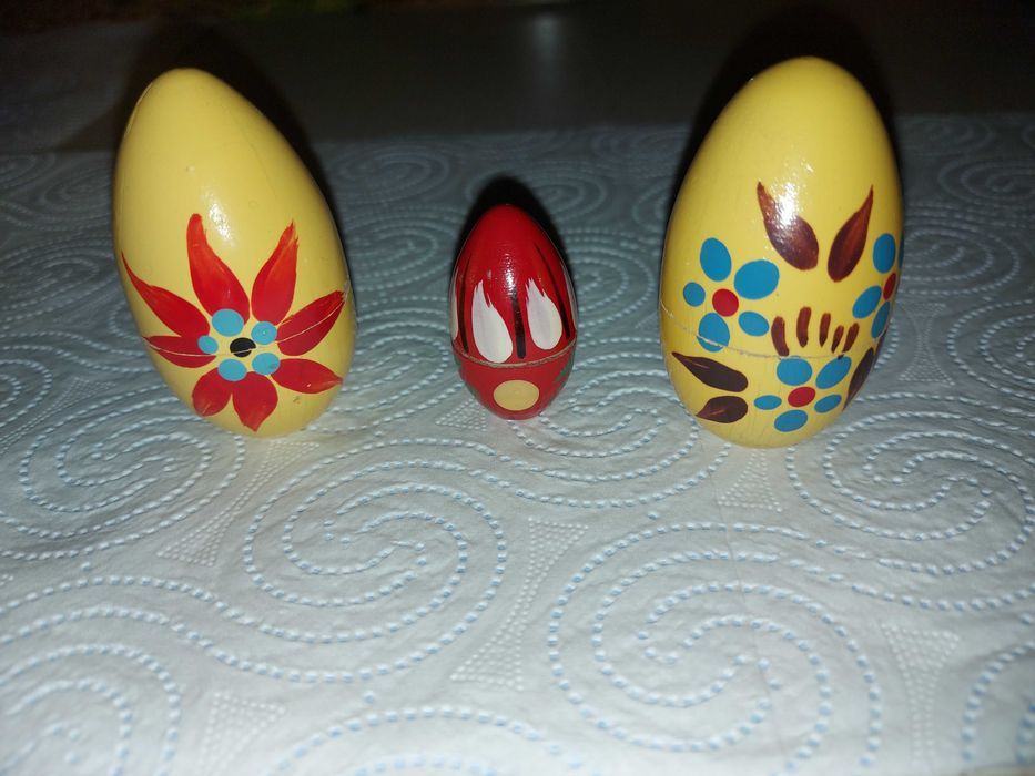 Matrioszka drewniane jajka