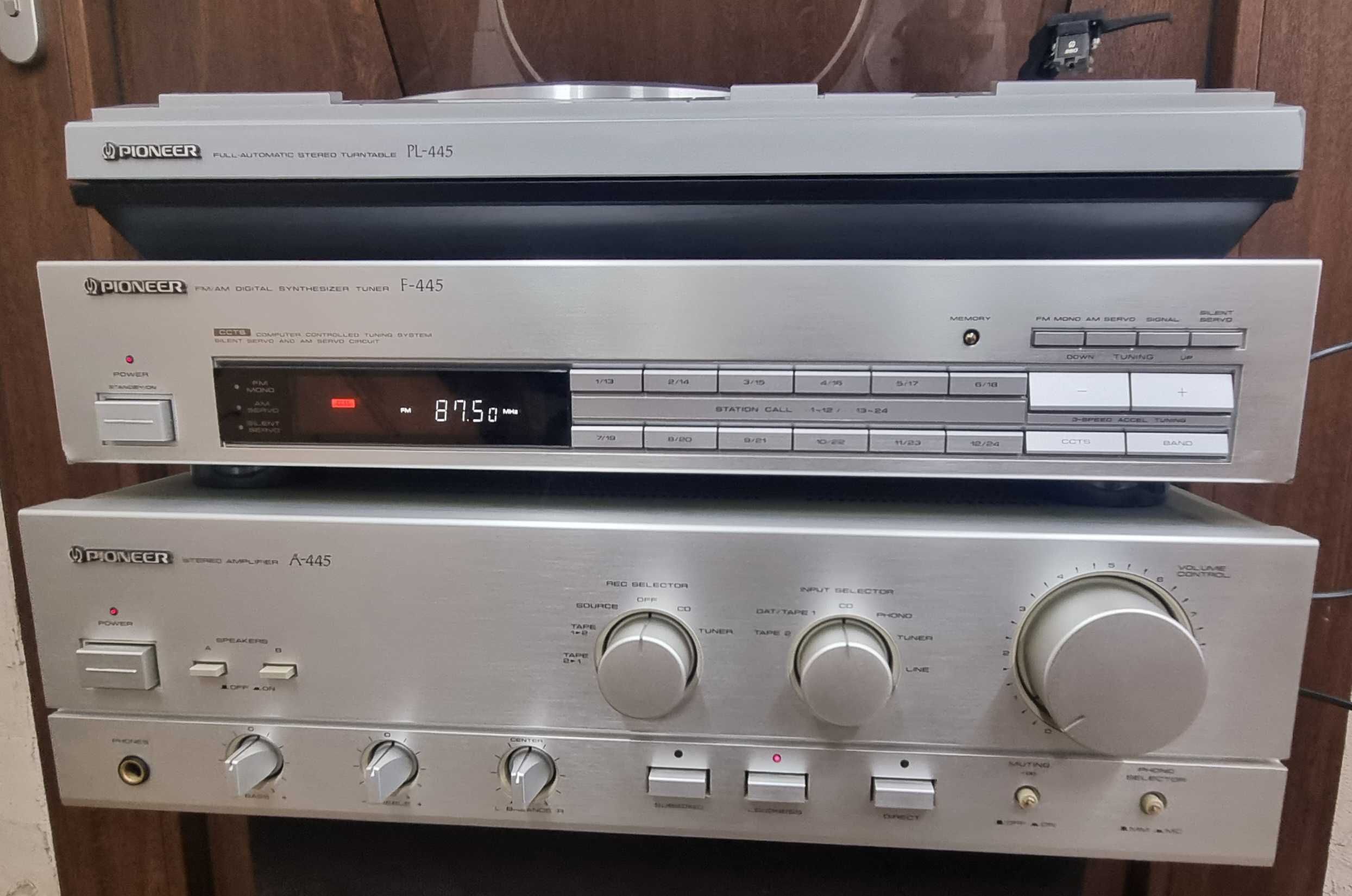 Wzmacniacz Pioneer 445 tuner 445 gramofon 445