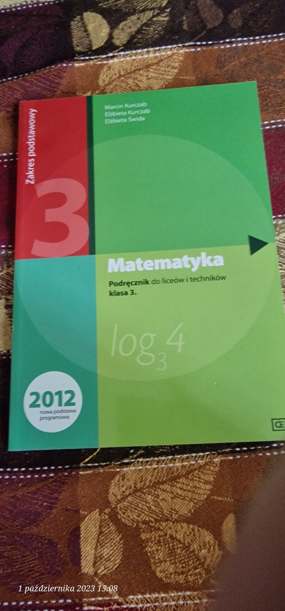 Matematyka 3. Zbiór zadań do liceów i techników. Zakres podstawowy