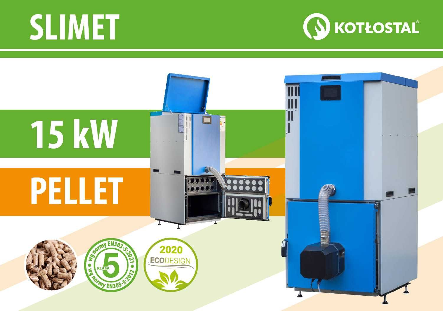 Kocioł na pellet SLIMET moc 15 kW