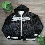 Kurtka Supreme hooded satin varsity jacket