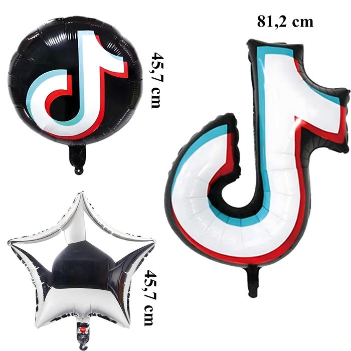 Zestaw Balonów Foliowych na Urodziny Imprezę Balony Okolicznościowe