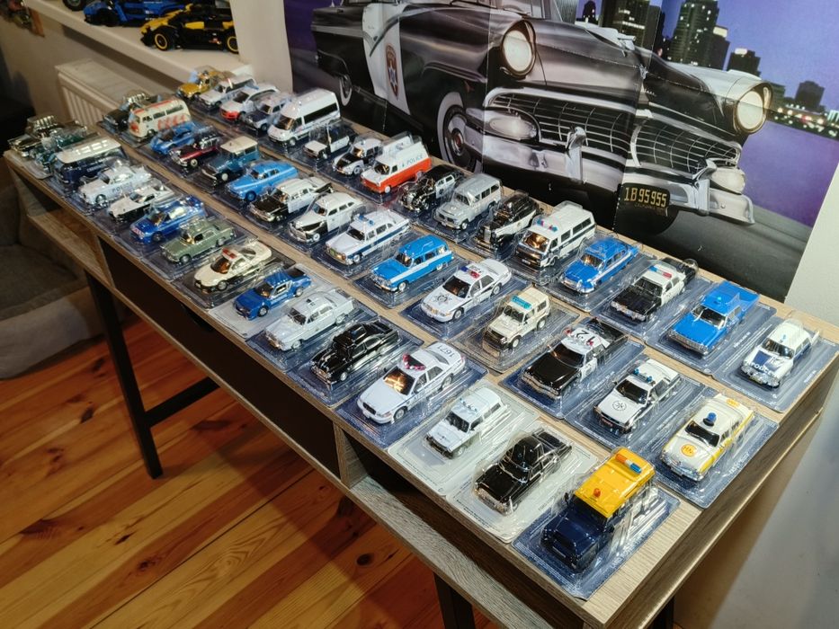 Cała Kolekcja 46 Modeli Kultowe Wozy Policyjne 1:43 DeAgostini Nowe !