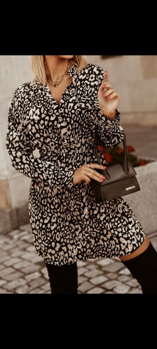Wysokogatunkowa sukienka  szmizjerka Unika Paris butik CantyTM