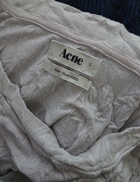Acne Studios Pop Classics damska koszulka S liliowa basic