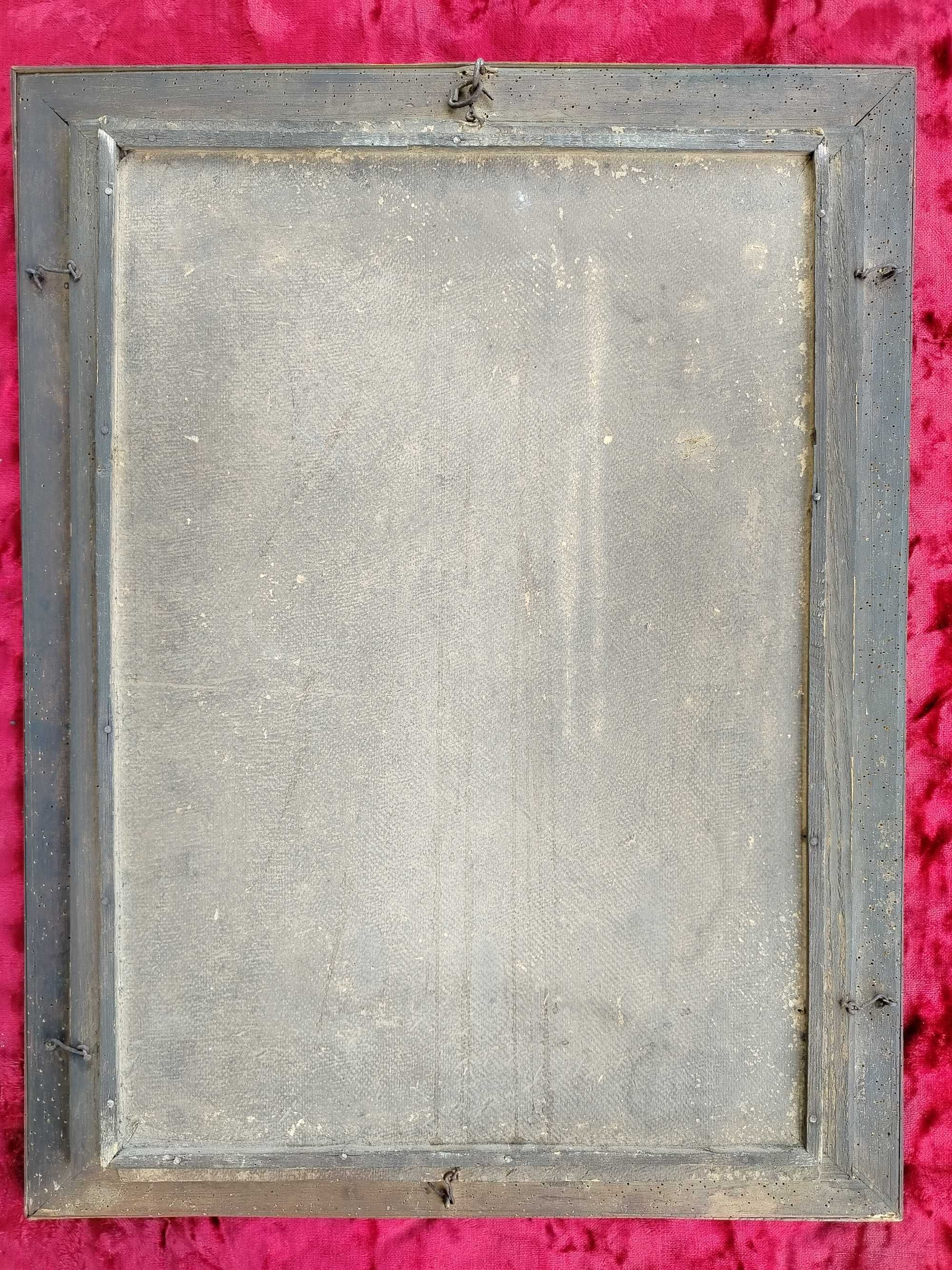 Święty Jan Kanty stary obraz za szyba chromolitografia