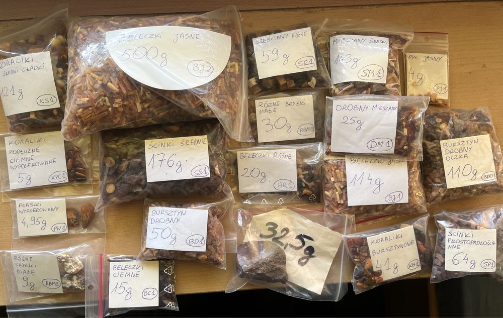 Koraliki Bursztynowe 41 g
