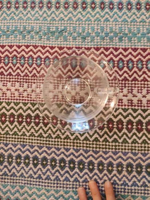 Conjunto 7 chávena de chá + pratos Duralex