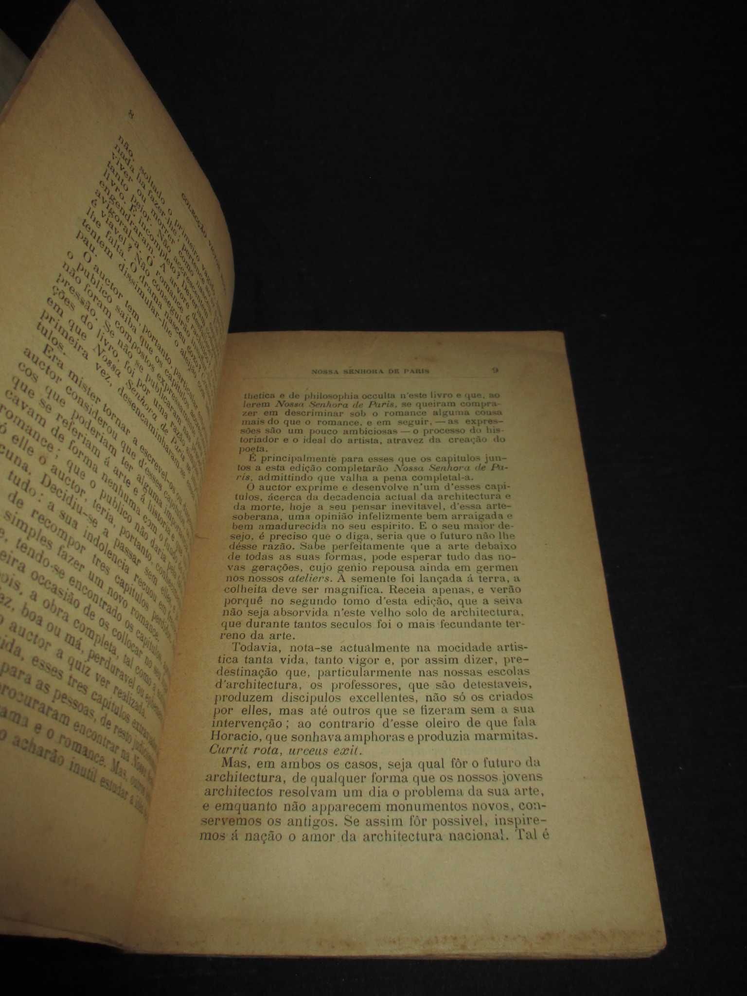 Livro Nossa Senhora de Paris Victor Hugo 1912