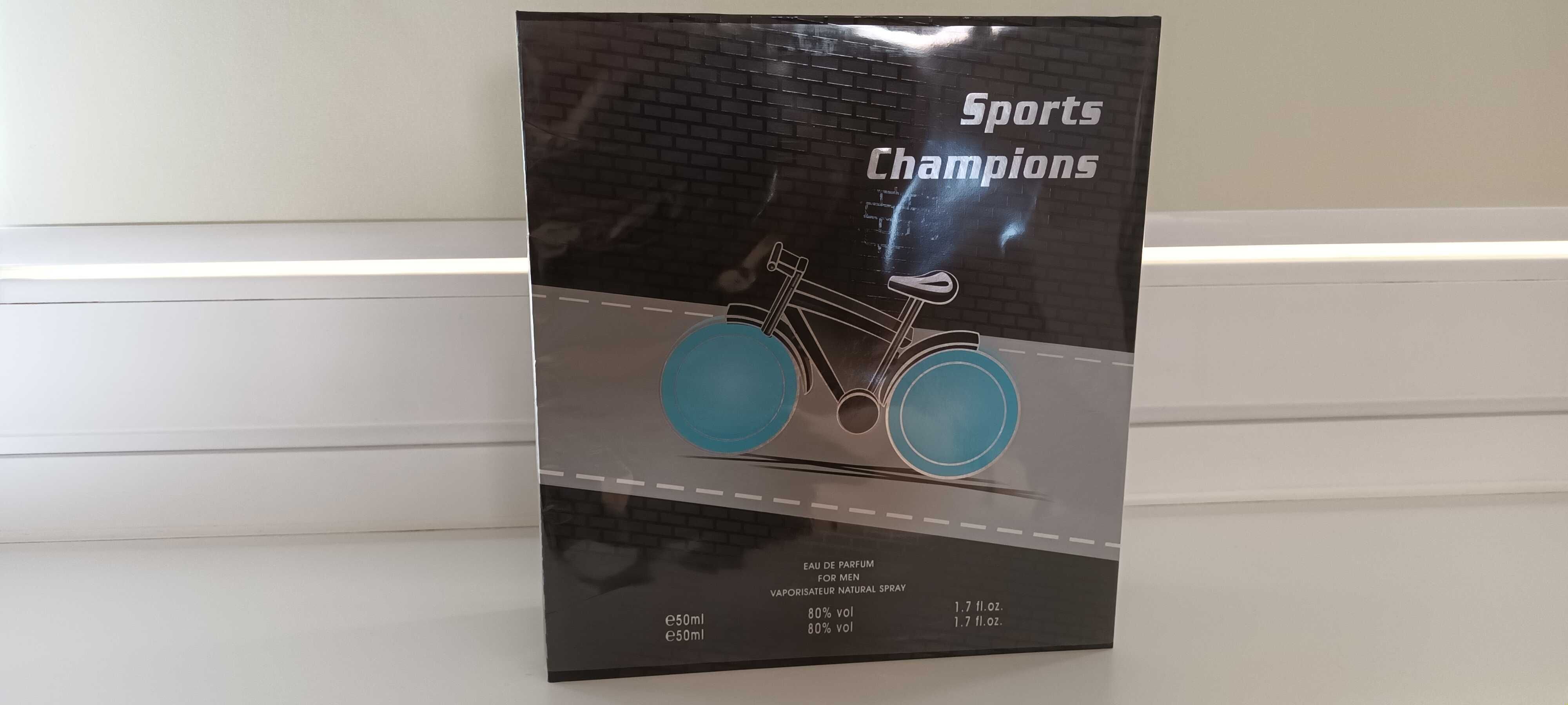 Sports Champions Tiverton. Rower. 2 męskie zapachy (perfumy). Nowy