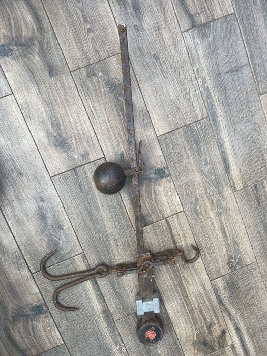 Antyk stara wielka waga Herbert&sons Lion 300 lb eksponat muzealny