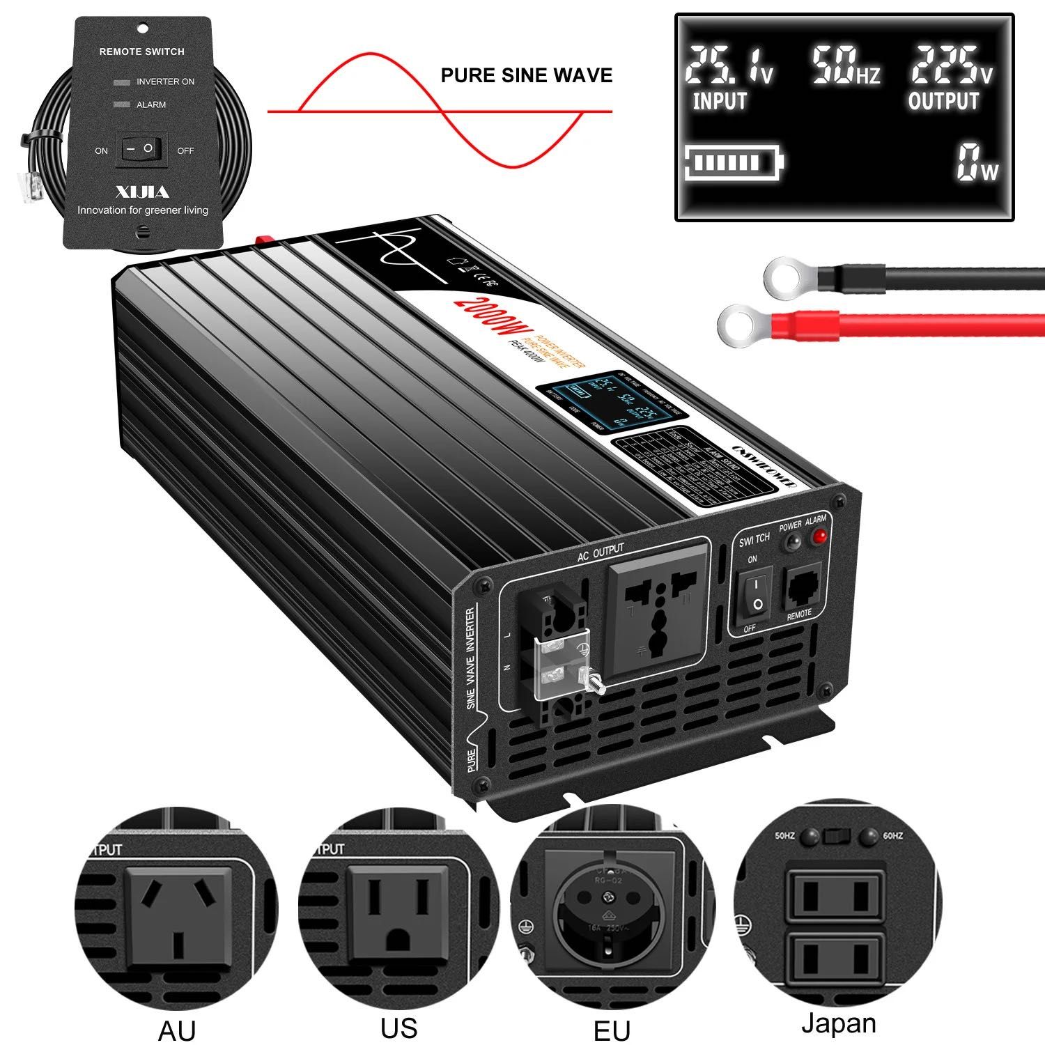 Inversor de Energia Solar de Onda Senoidal Pura * 2000W