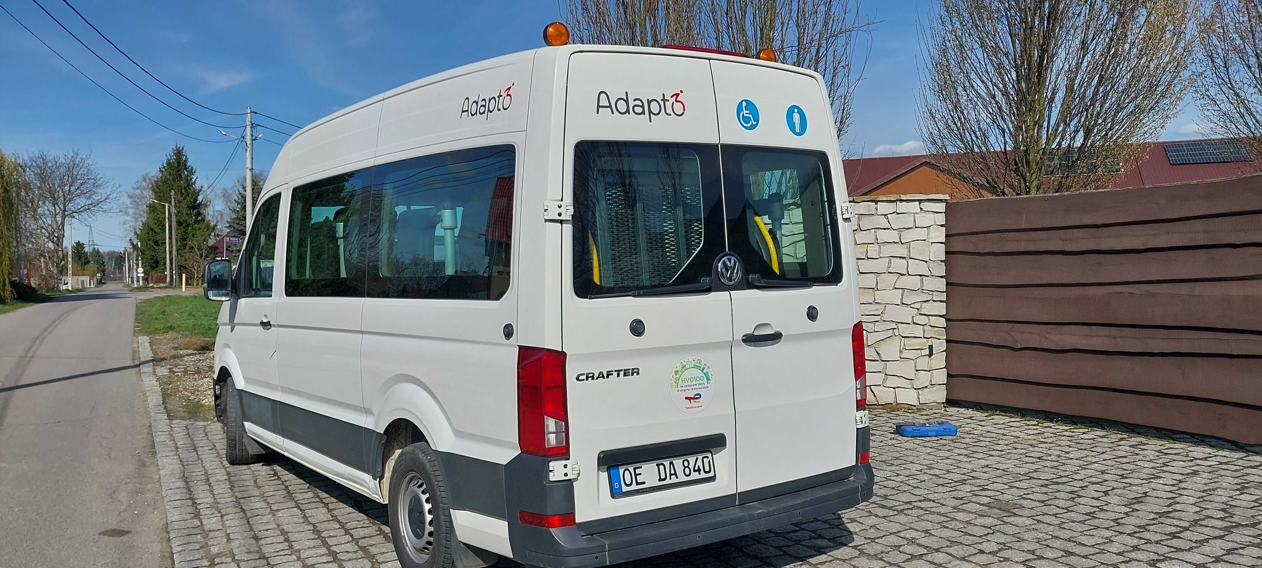 Volkswagen Crafter Przystosowany do Przewozu Osób Niepełnosprawnych